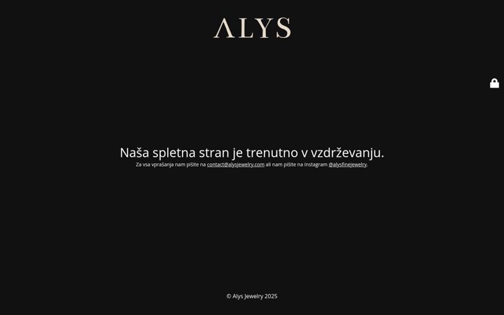Screenshot of alysjewelry.si