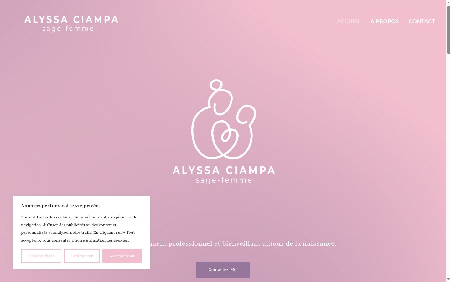 Captura de ecrã do banner de consentimento apresentado antes de qualquer interação