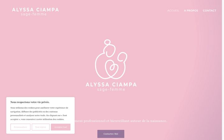Screenshot of alyssa-sagefemme.ch