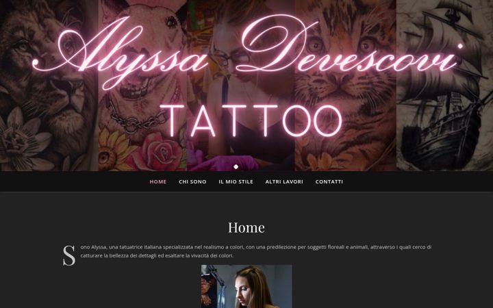 Ekraanipilt saidist alyssatattoo.altervista.org