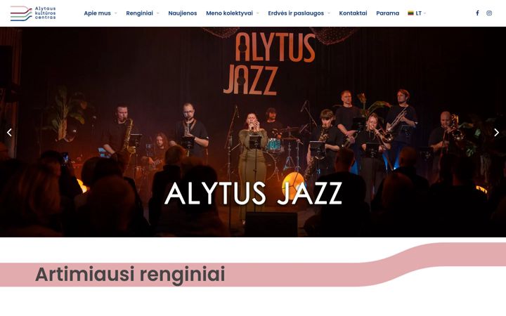 Screenshot of alytuskc.lt