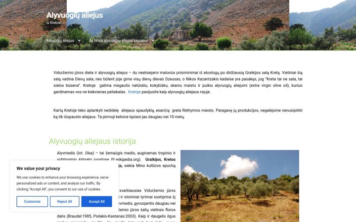 Screenshot of alyvuogiualiejus.lt