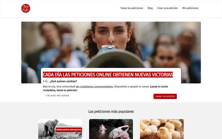 Captura de pantalla de alza-la-voz.org