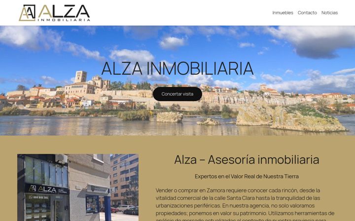 Screenshot of alzainmobiliariazamora.com