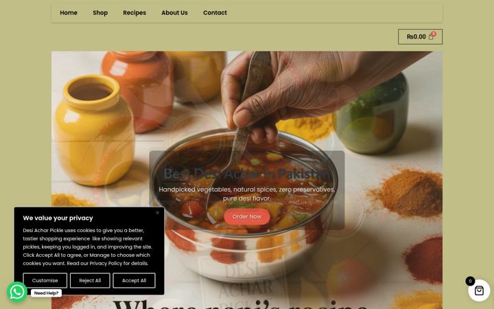 Captura de pantalla de alzaiqafoods.com