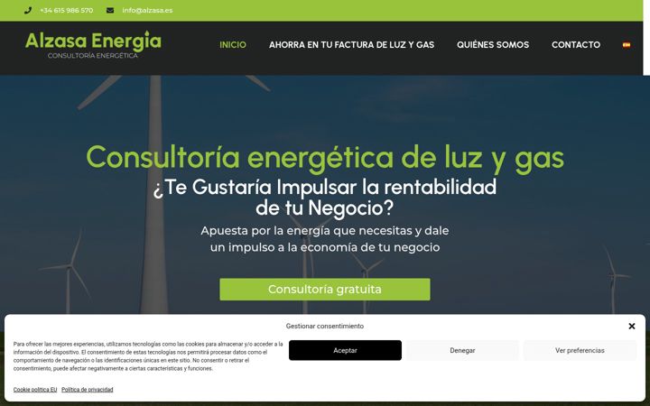 Captura de pantalla de alzasa.es