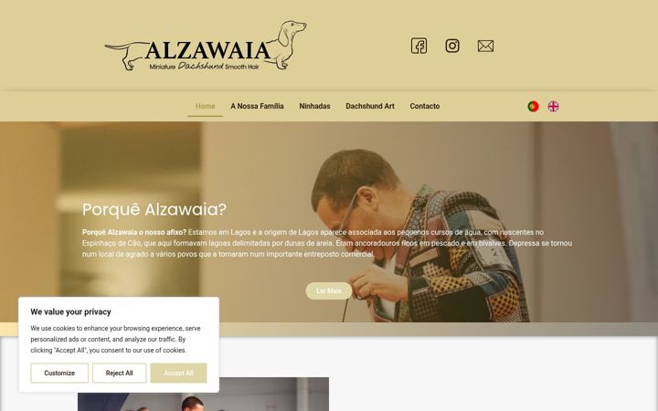 Captura de pantalla de alzawaia.pt