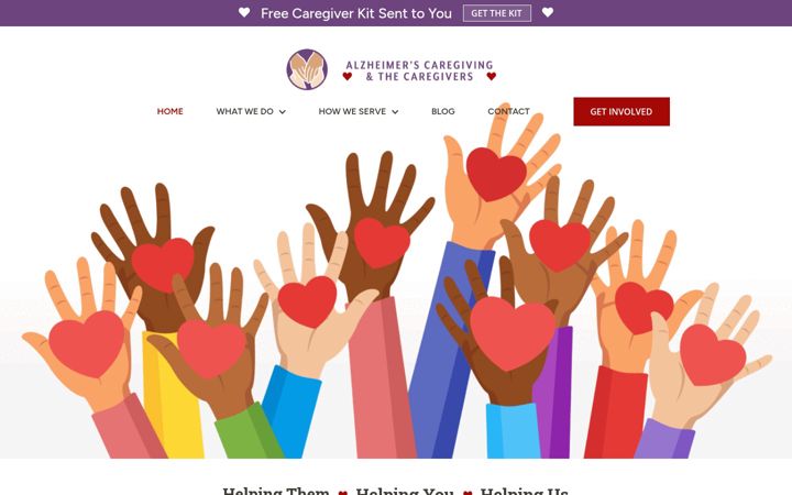 Screenshot di alzcaregiving.org