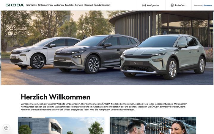 Ekrano kopija alzey-creusen-scherer.skoda-auto.de