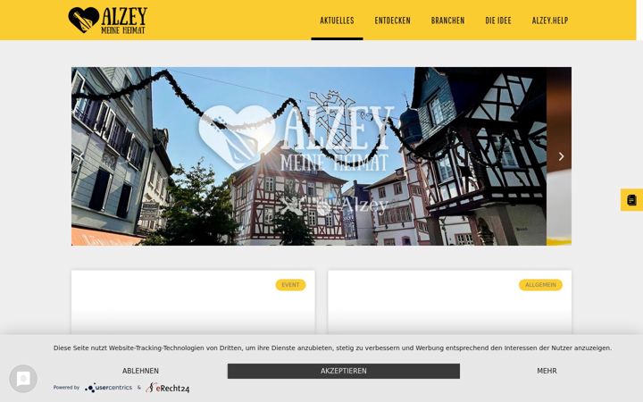 Screenshot of alzey-meine-heimat.de