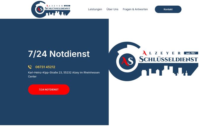 Ekrano kopija alzeyer-schluesseldienst.de