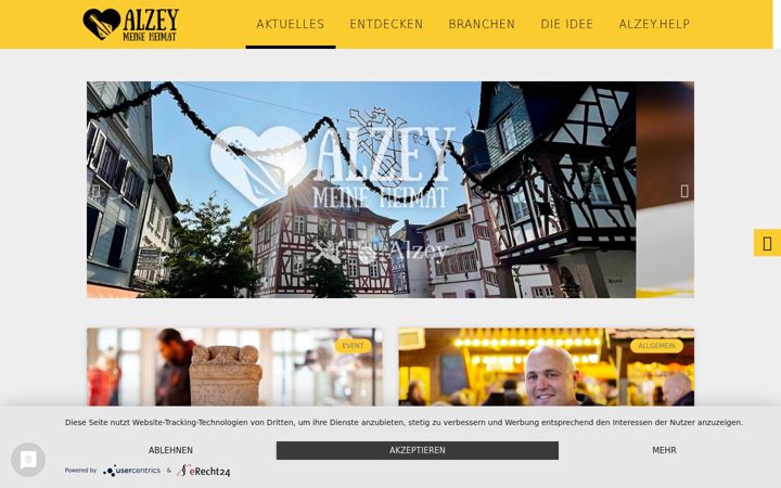 Screenshot of alzeymeineheimat.de