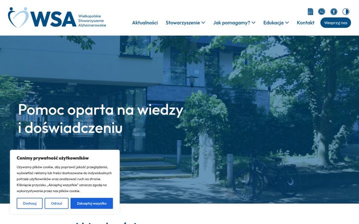Snimka zaslona za alzheimer-poznan.pl