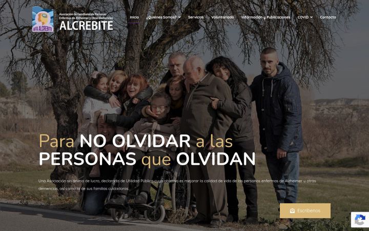 Screenshot of alzheimeralcrebite.es