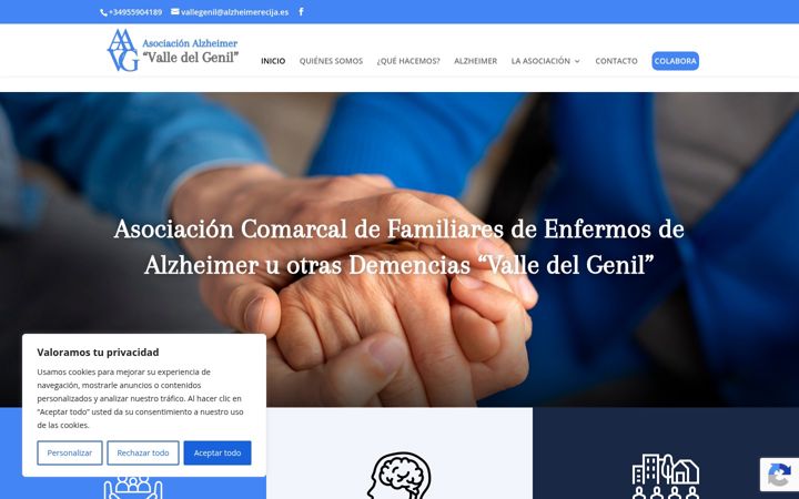 Screenshot of alzheimerecija.es