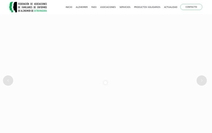 Screenshot of alzheimerextremadura.org