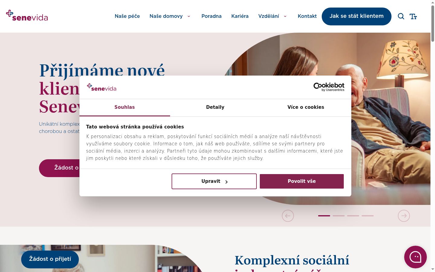 Sutikimo reklamjuostės, rodytos prieš bet kokią sąveiką, ekrano kopija