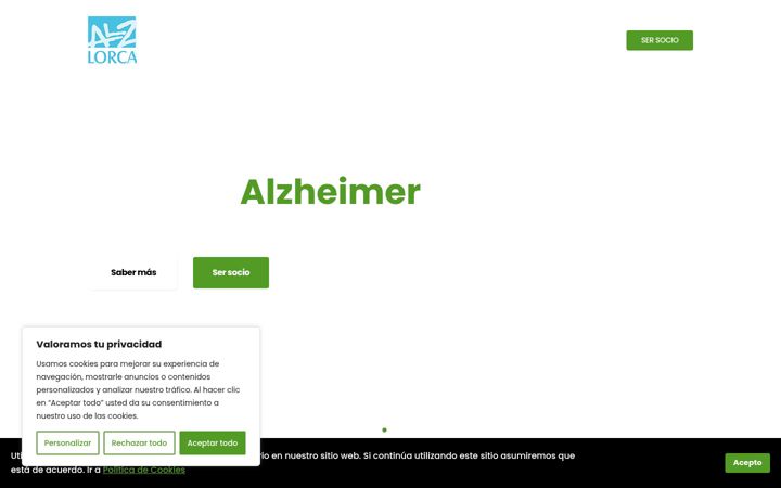 Ekrano kopija alzheimerlorca.org