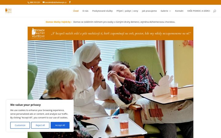 Screenshot of alzheimerpt.cz