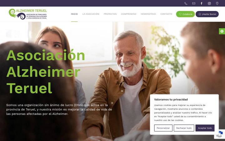 Screenshot di alzheimerteruel.org