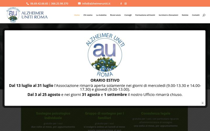 Screenshot di alzheimeruniti.it