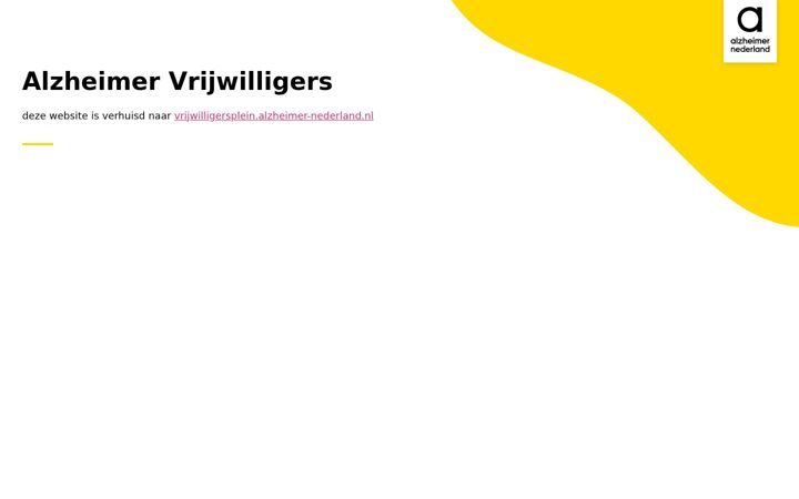 Screenshot of alzheimervrijwilligers.nl