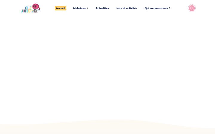 Screenshot of alzjunior.org
