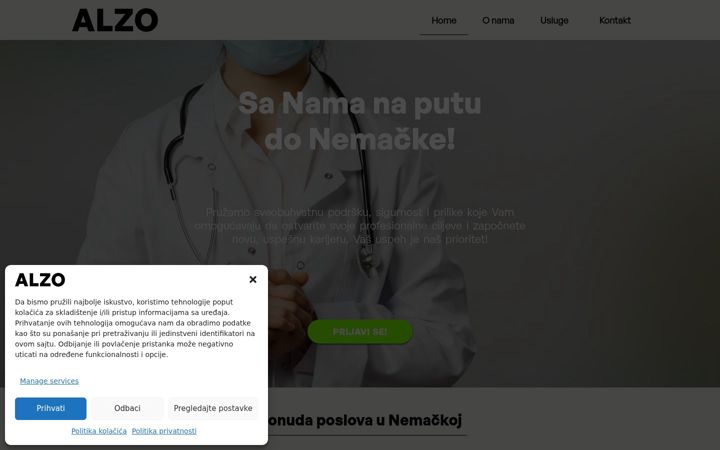 Captura de ecrã de alzokonsalting.rs
