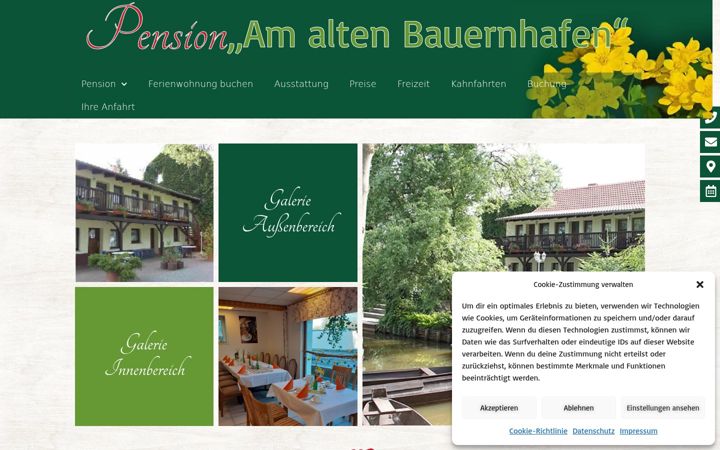 Zrzut ekranu am-alten-bauernhafen.de