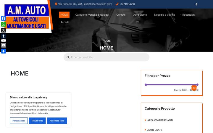 Екранна снимка на am-auto.it