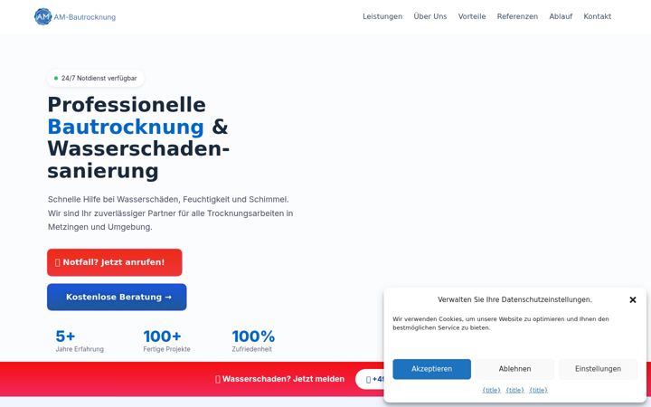 Екранна снимка на am-bautrocknung.de