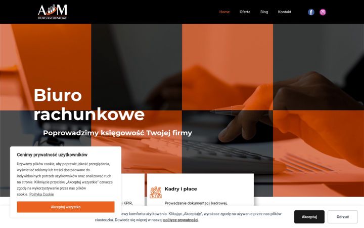 Екранна снимка на am-biurorachunkowe.pl