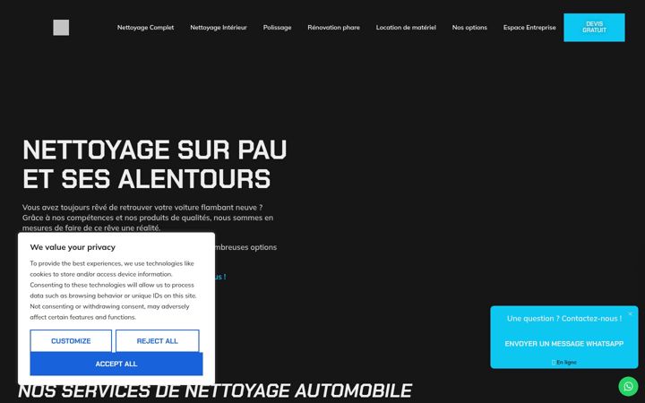 Captura de pantalla de am-cleaner.fr