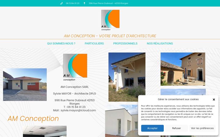 Captura de pantalla de am-conception-architecte.fr