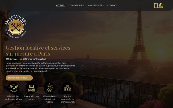 Captura de pantalla de am-conciergerie-plus.fr