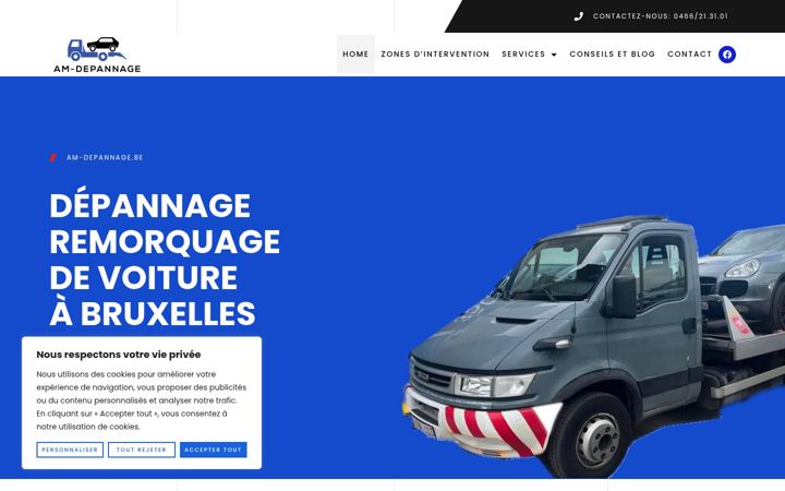 Screenshot of am-depannage.be