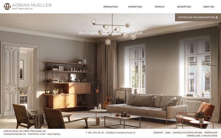 Screenshot of am-immotreuhand.ch