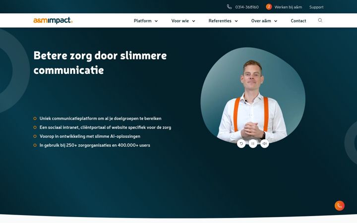 Screenshot of am-impact.nl