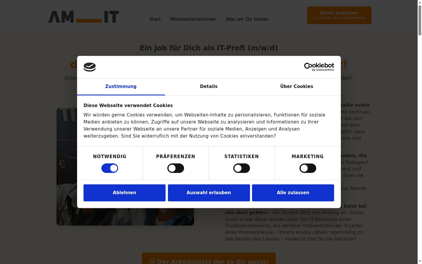 Snímka obrazovky banera súhlasu zobrazeného pred akoukoľvek interakciou