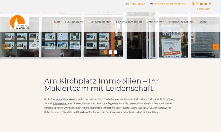 Screenshot of am-kirchplatz-immobilien.de