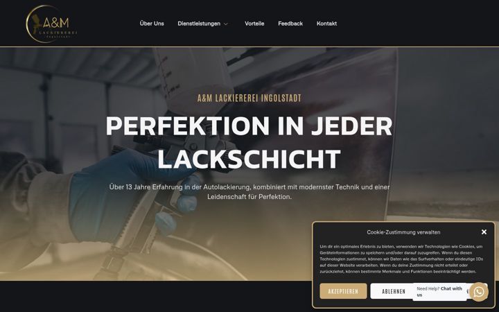 Screenshot of am-lackiererei-ingolstadt.de