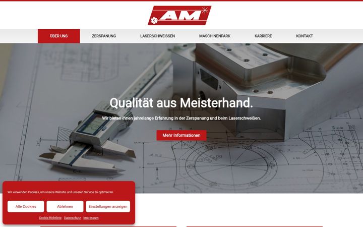 Screenshot of am-laser.de