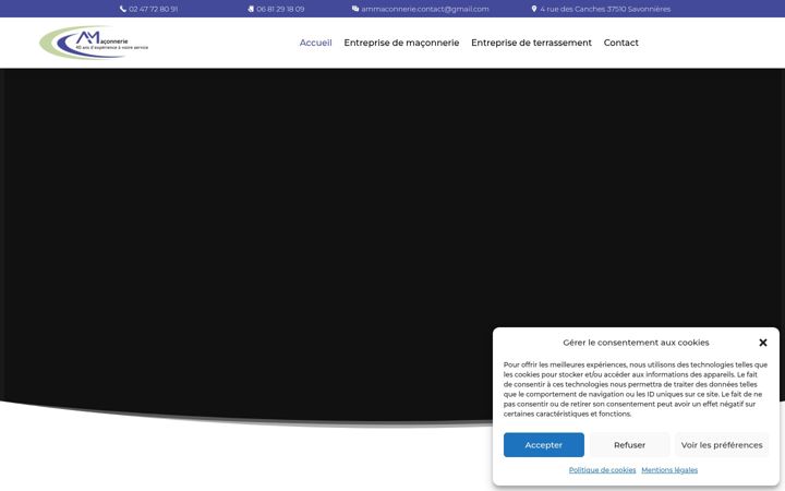 Screenshot ta' am-maconnerie37.fr
