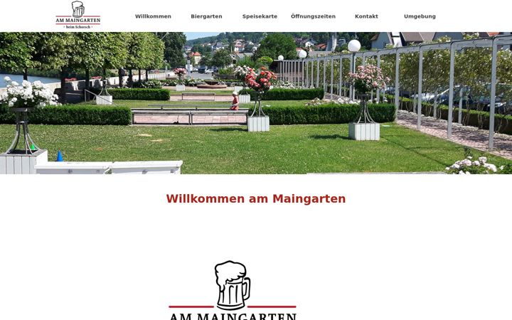 Skjámynd af am-maingarten.de