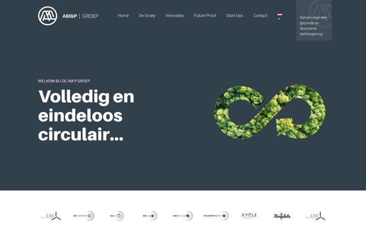 Screenshot of am-p.nl