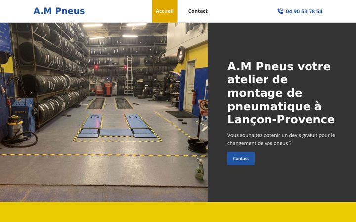 Screenshot of am-pneus.fr