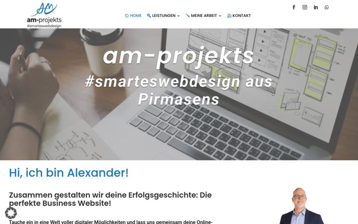 Screenshot of am-projekts.de