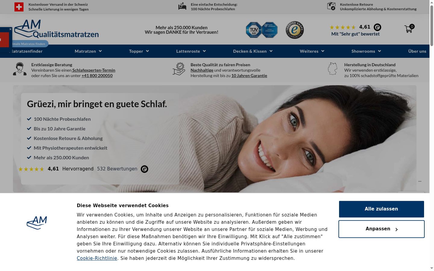 Screenshot tal-banner tal-kunsens muri qabel kwalunkwe interazzjoni