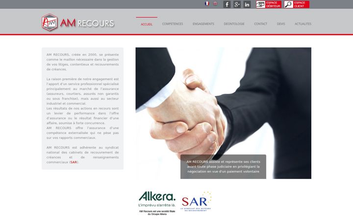 Skjámynd af am-recours.com