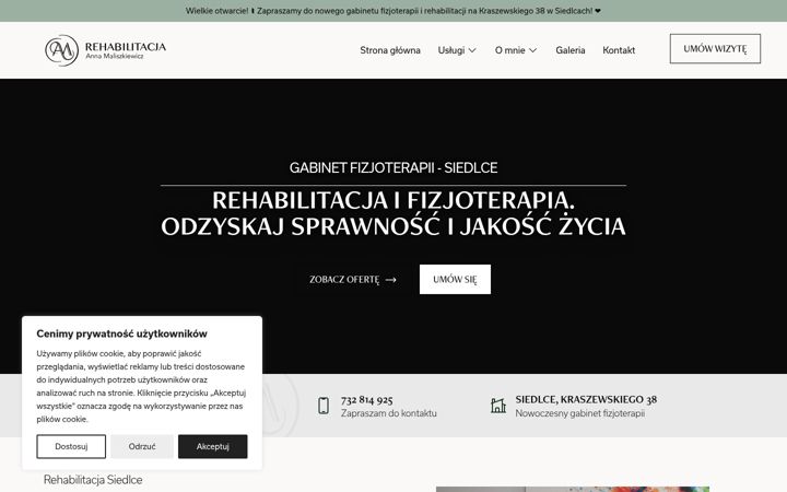 Screenshot of am-rehabilitacja.pl